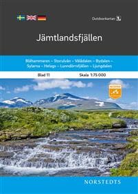 Outdoorkartan Jämtlandsfjällen : Blad 11 Skala 1:75 000