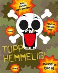 Topp hemmelig! Dagbok. Med 60 kule klistremerker og hengelås
