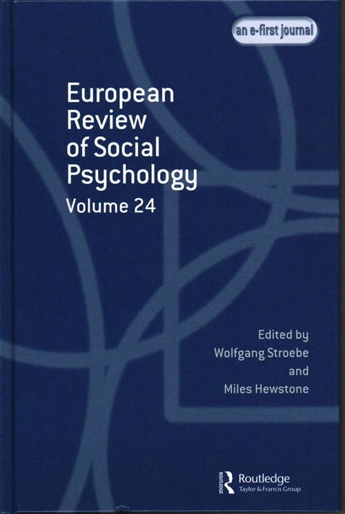 European Review of Social Psychology: Volume 24