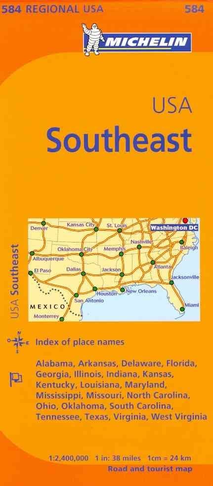 Michelin Usa: Southeast Map 584