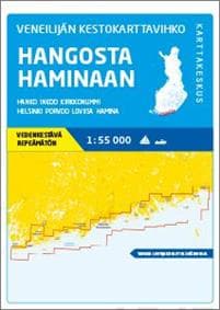 Veneilijän kestokarttavihko Hangosta Haminaan 1:55 000