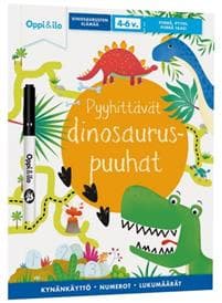 Pyyhittävät Dinosauruspuuhat -puuhakirja 4-6 v