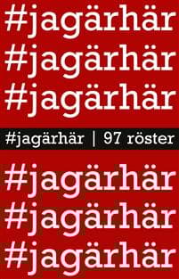 #jagärhär