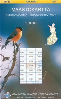 Maastokartta W433 Paatari 1:50 000