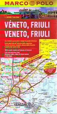 Italy - Veneto, Friuli, Lake Garda Marco Polo Map