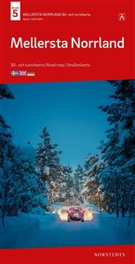 Mellersta Norrland Bil & Turistkarta Nr 5 : Skala 1:400.000
