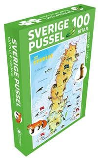 Sverige Pussel 100 bitar : Med djur