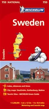 Sweden - Michelin National Map 753