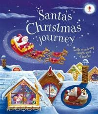 Santa's Christmas Journey with Wind-Up Sleigh
