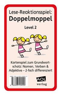 Lese-Reaktionsspiel: Doppelmoppel Level 2