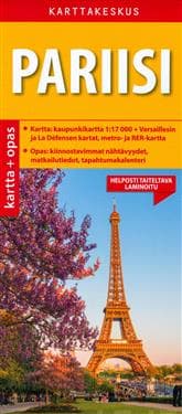 Pariisi kartta + opas 2019 1:17 000