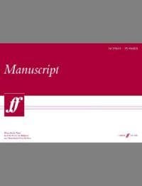Faber Music A3 Manuscript Pad (75 page, 18 stave, white paper)