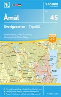 45 Åmål Sverigeserien Topo50 : Skala 1:50 000