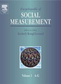 Encyclopedia of Social Measurement