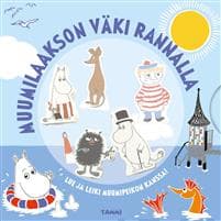 Muumilaakson väki rannalla