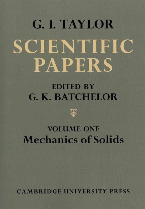 The Scientific Papers of Sir Geoffrey Ingram Taylor 4 Volume Paperback Set