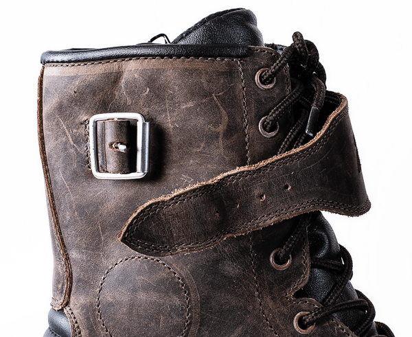 TOUR VINTAGE DISTRESSED BROWN BOOTS WATERPROOF MC STÖVLAR