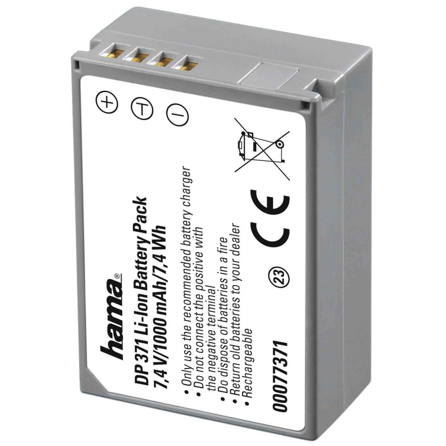 HAMA Kamerabatteri Canon NB-7L Li-Ion 7,4V/1000mAh