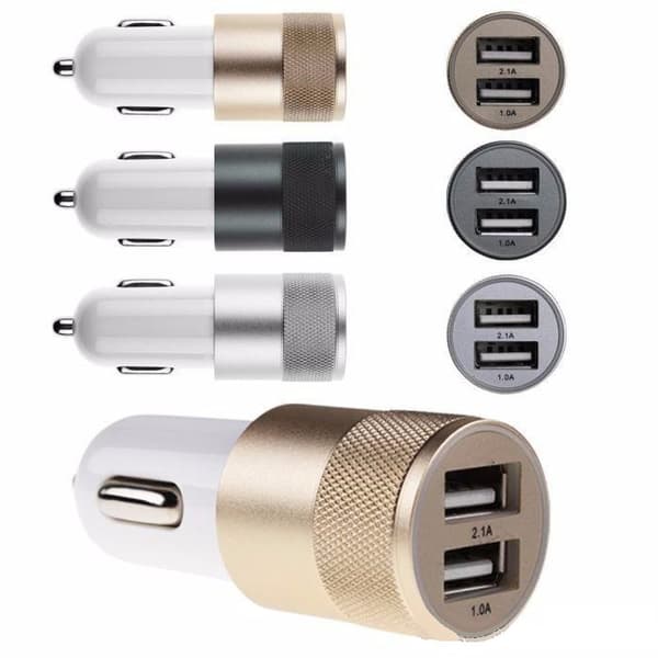 Universal Billader | 2 USB-stik | 2.1A hurtigopladning | LINK (Gold)