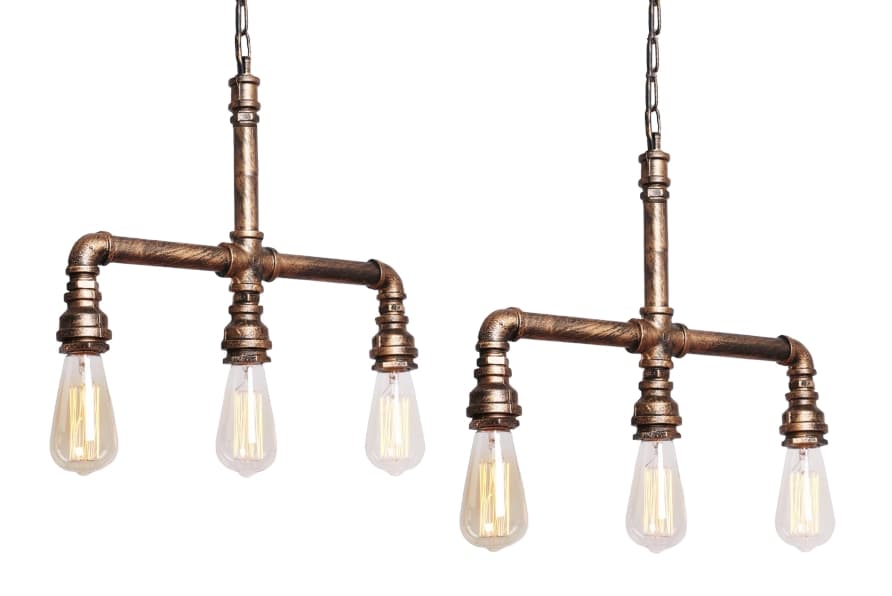 Lampa med vattenrör-design 2-pack