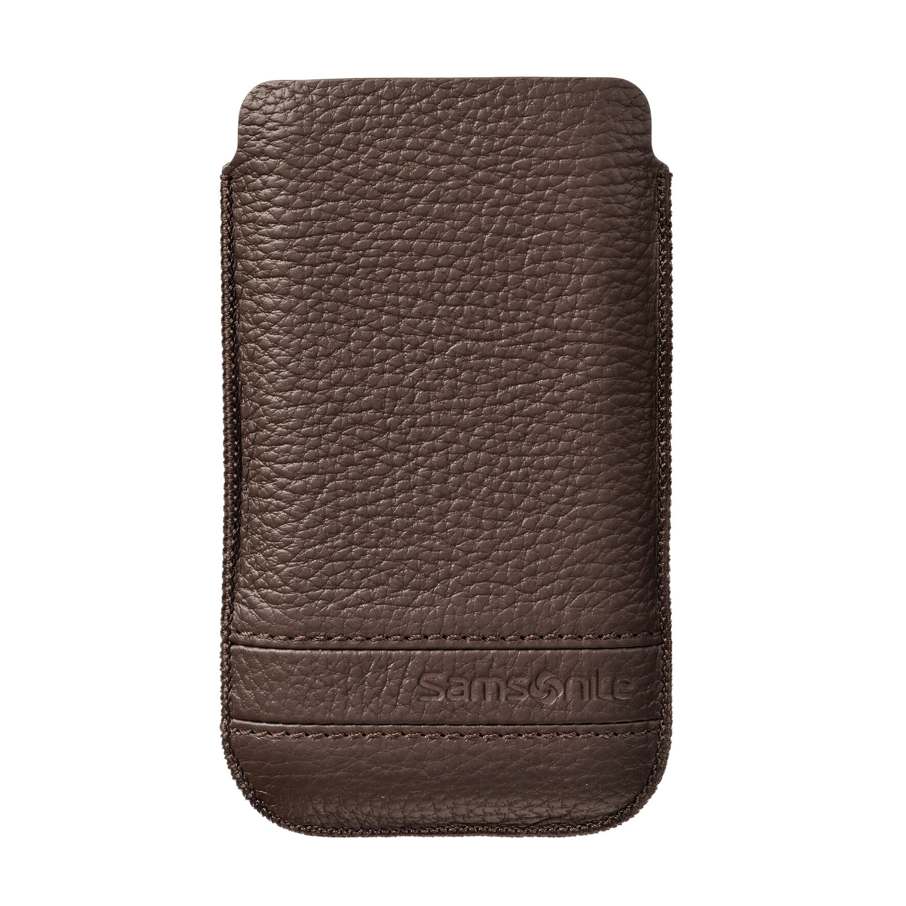 SAMSONITE Mobiltaske CLASSIC Læder L Brun f.eks S2