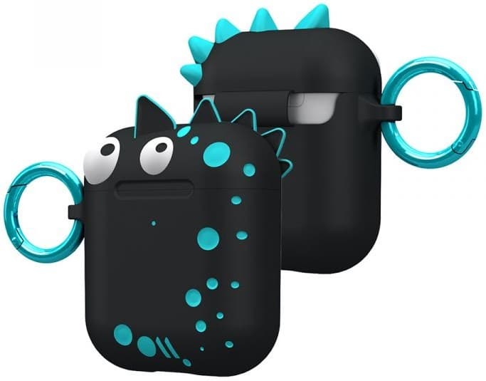 CASE-MATE AIRPODS CREATURE PODS - SPIKE HARMLESS CASE - BLACK