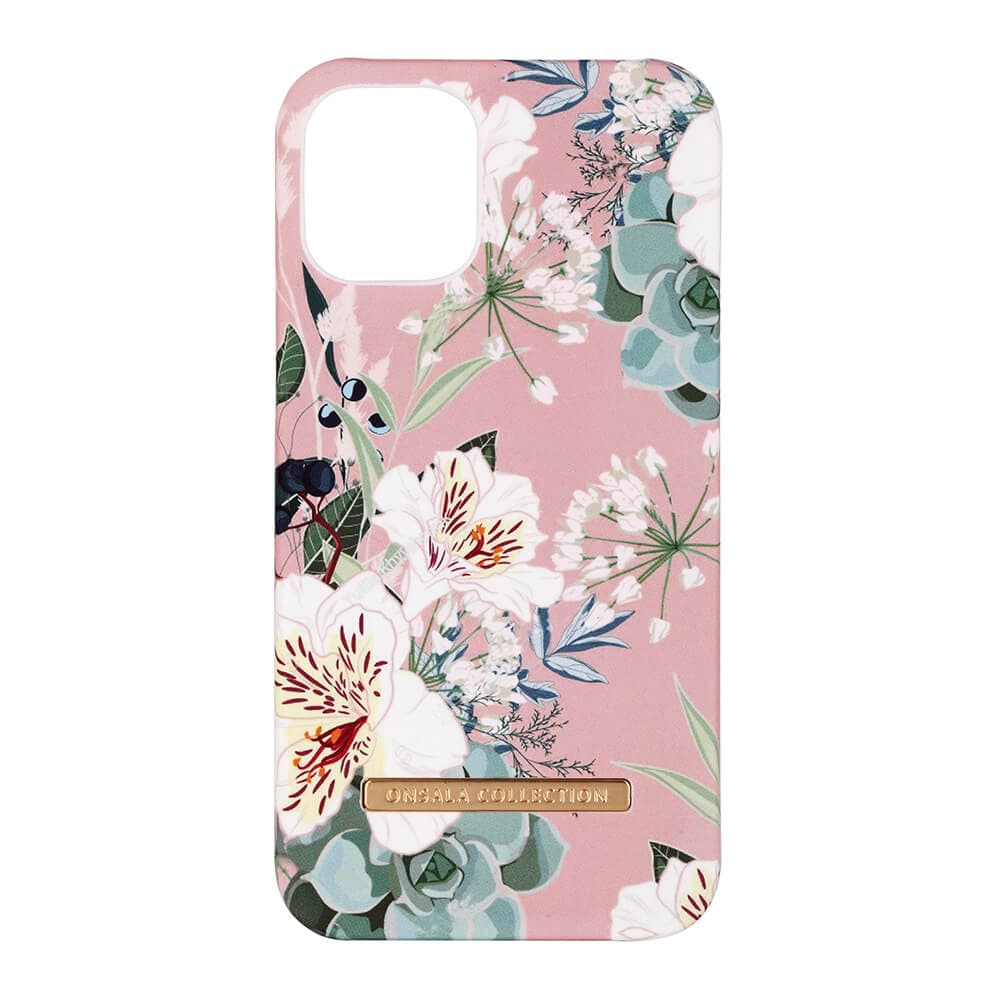 ONSALA COLLECTION Mobildeksel Soft Clove Flower iPhone 12 5,4"