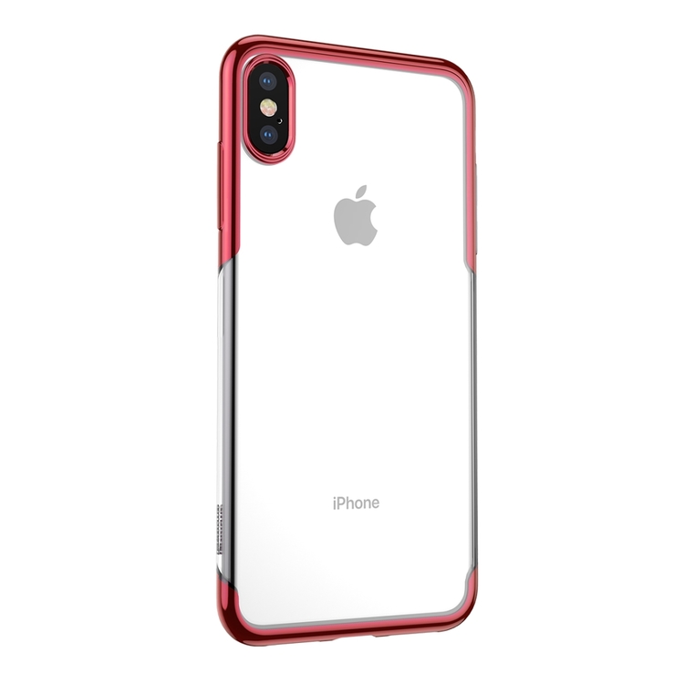 Ultratunnt skydd till iPhone XS Max Röd