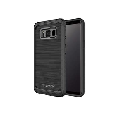 EASYDIST Tolerate 2.0 - Baksidesskydd för mobiltelefon - svart - för Samsung Galaxy S8+