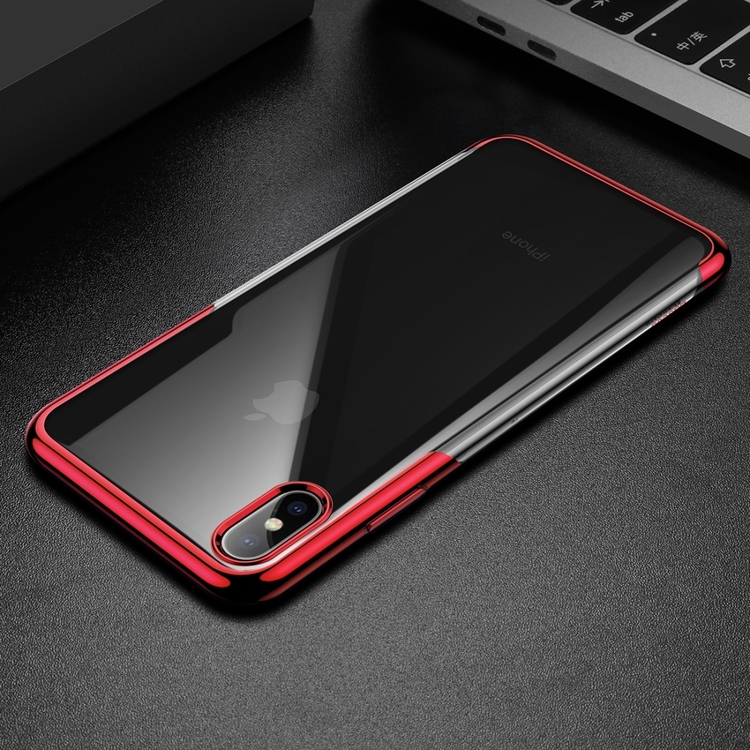 Ultratunnt skydd till iPhone XS Max Röd