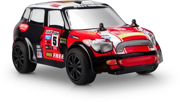 Radiostyrd rallybil i skala 1/28 - Mini Cooper