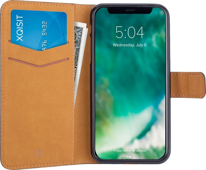 Xqisit Slimmat plånboksfodral till iPhone X/XS