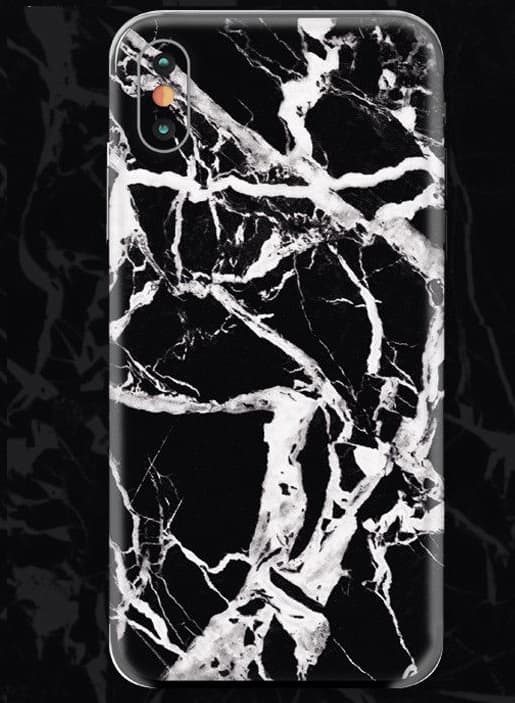 Skin för Iphone X/XS Marmor - Svart