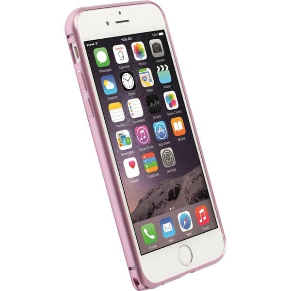 Krusell Sala AluBumper, bumper för iPhone 6 i aluminium, rosa (90032)