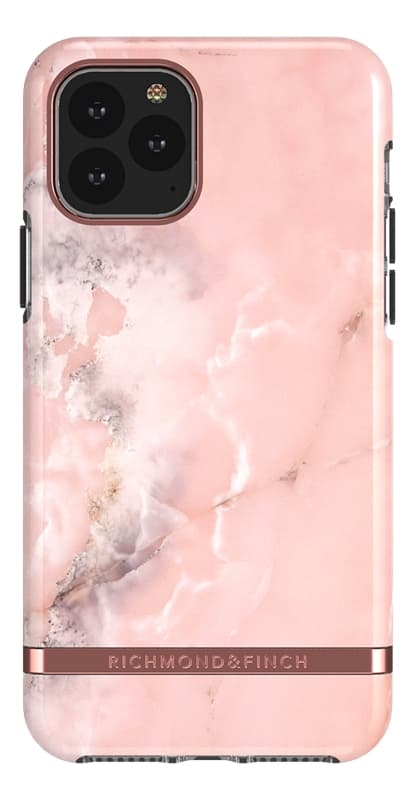 Richmond & Finch Pink Marble, iPhone 11 Pro Max, rose gold details