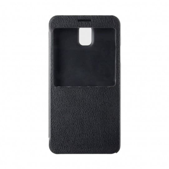 Xqisit, Flip Cover med fönster för Samsung Note 3 (Svart)