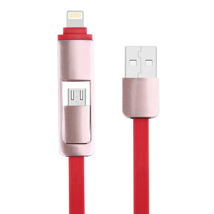 2 i 1, 8 Pin & Micro USB laddnings kabel