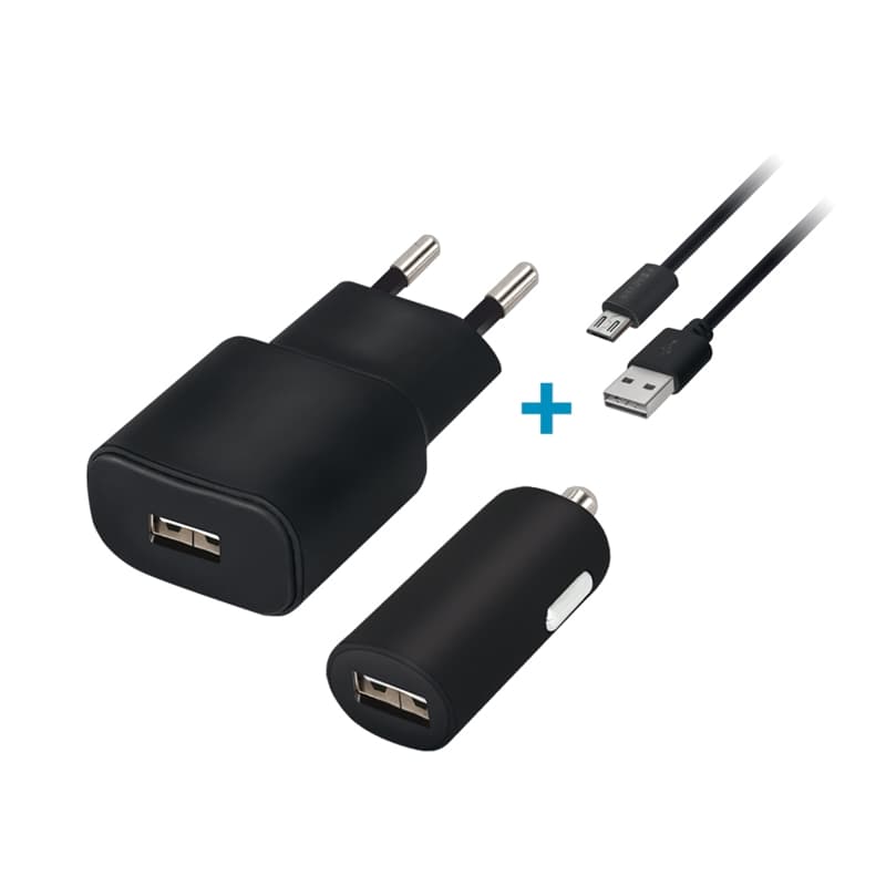 Forever USB Laddkit 1 A + micro-USB kabel