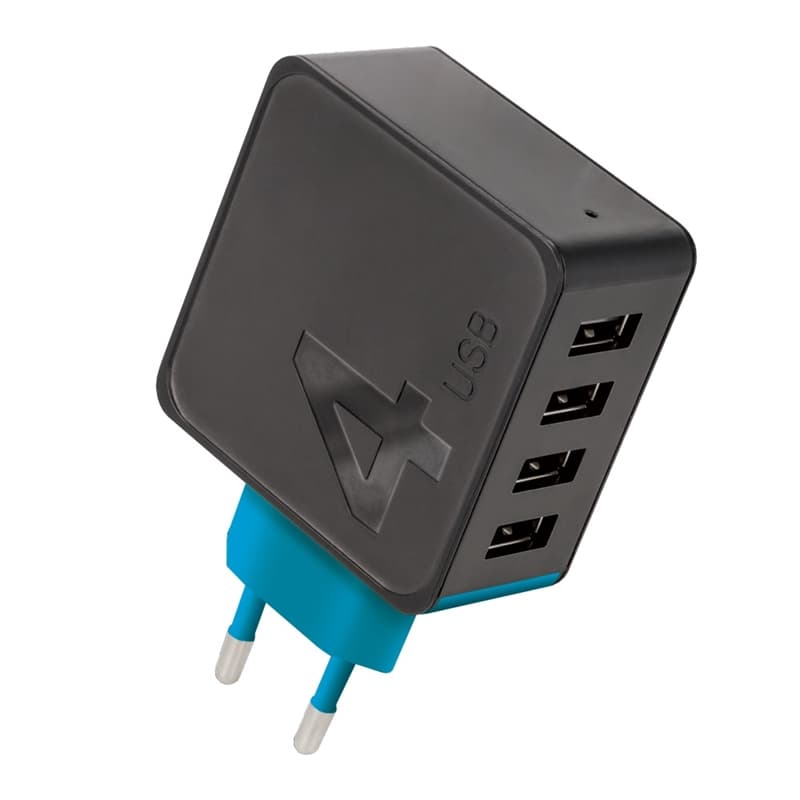 Forever väggladdare, TC-04, 4xUSB (4,8 A)
