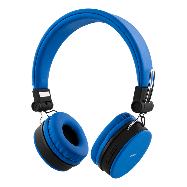 STREETZ bluetooth on-ear med mikrofon, v4.1 +EDR, blå