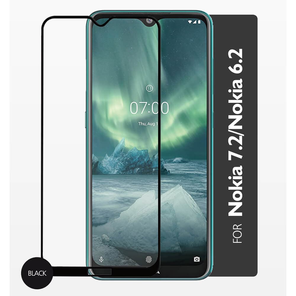 GEAR Hærdet Glas 2.5D Full Cover Nokia 7.2