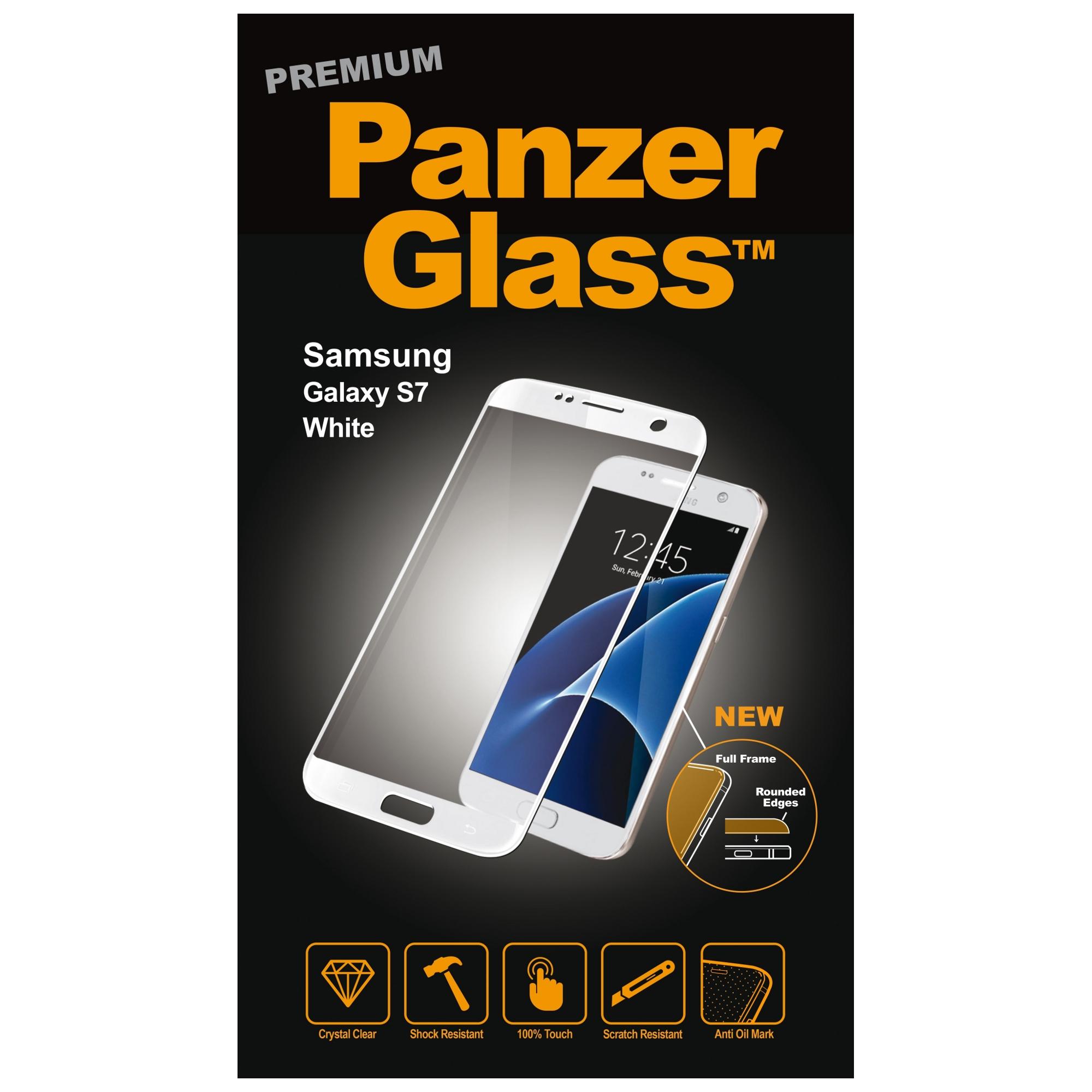 PanzerGlass Premium Samsung Galaxy S7 - Vit