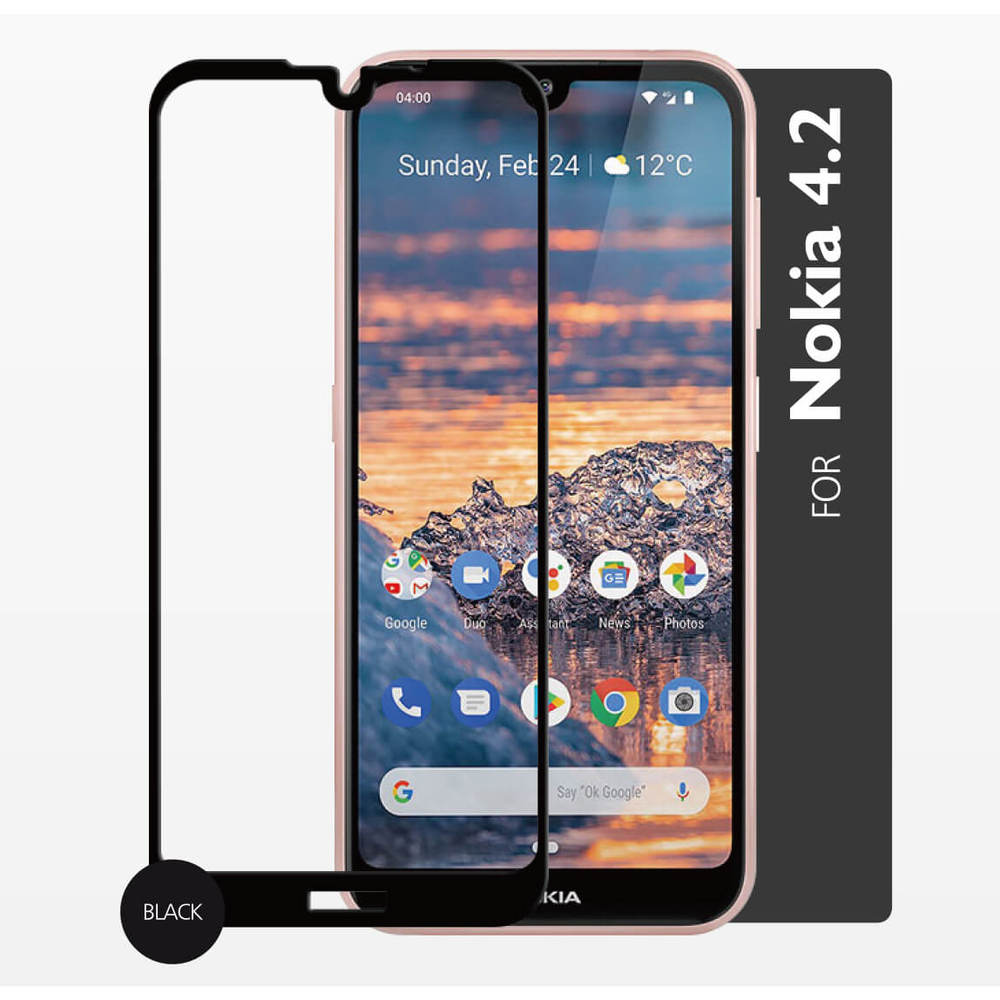 Bild av GEAR Härdat Glas 2,5D Full Cover Nokia 4.2