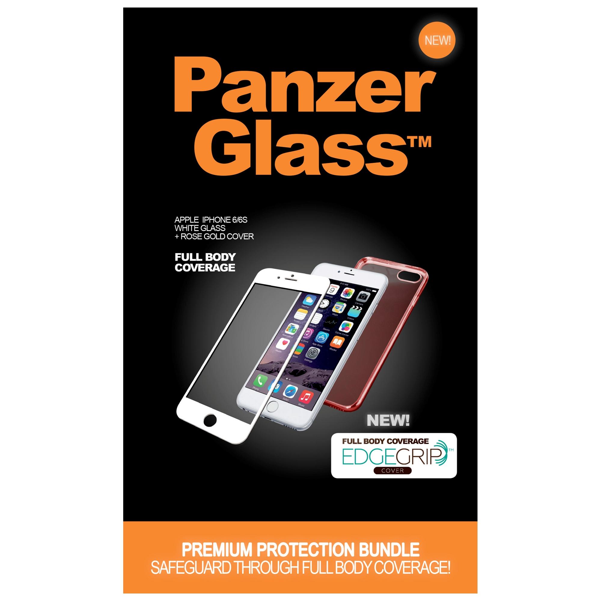 EdgeGrip Cover, Lyserød Guld til Apple iPhone 6/6s glas