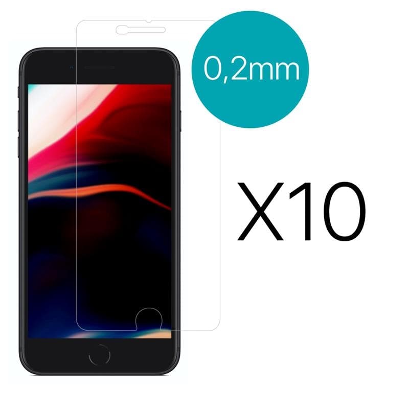Champion Skärmskydd iPhone 7/8/SE 0,2mm (10-Pack)