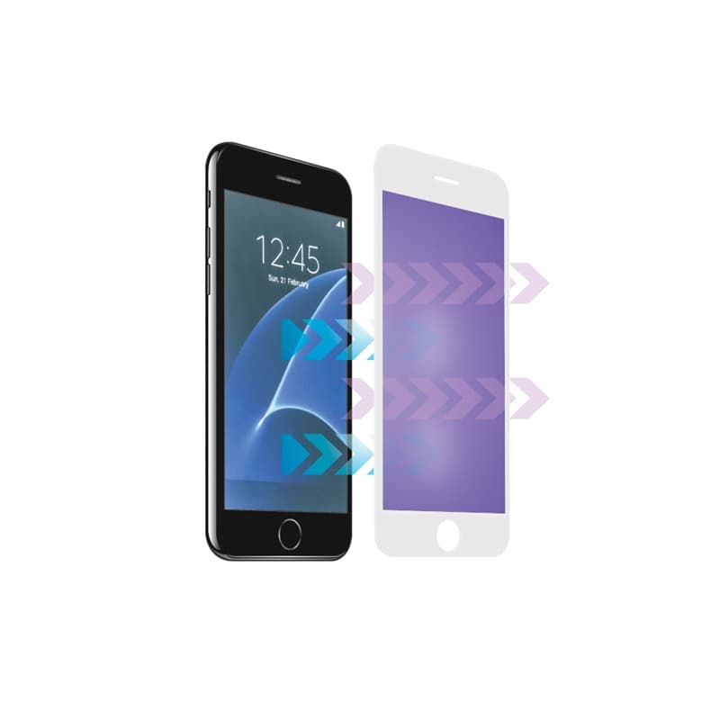 Forever, Anti-Blue displayskydd i härdat glas till iPhone X/XS/11 Pro, Vit
