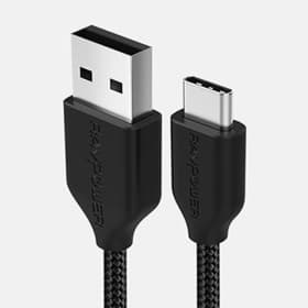 RAVPower RP-CB017 USB-A to USB-C Nylon Yarn Braided Cable 1m Black /75-01000-090