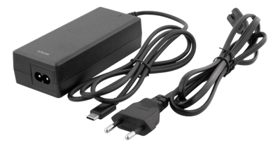 DELTACO USB-C-laturi kannett. tietokoneelle, 65W, 2m, USB-C PD, musta