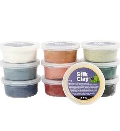 Silk Clay - Mixade Färger Dova Färger 10x40g
