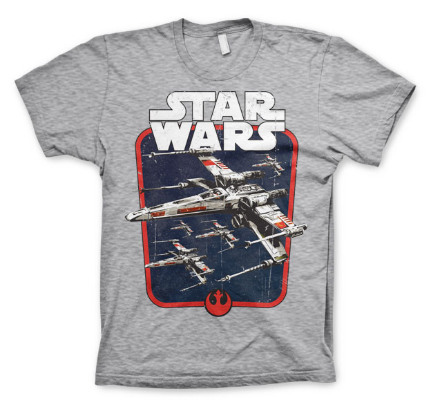 Red Squadron T-Shirt HeatherGrey Medium